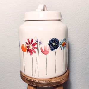 Rae Dunn Watercolor Bloom Canister